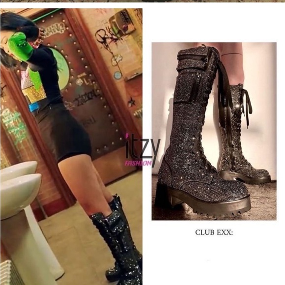 SOLD OUT DOLLSKILL BLING BRIGADE COMBAT BOOT 8 *some flaws: SEE DESCRIPTION* - Picture 7 of 8